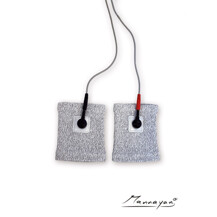 Zilvervezel armbandmanchetten voor Diamond Shield Zapper (1 paar)