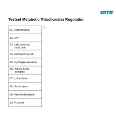 Metabolische mitochondriën regulatie