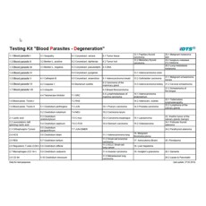 Bloedparasieten, degeneratieve aandoeningen