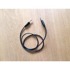 Kabel zwart 1 m met banaan stekers voor de ampullenlezer (abgreifer / tapper)